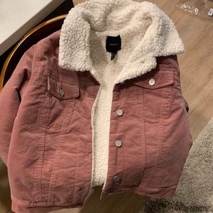 Dusty Rose shearling jacket!